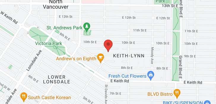 map of 306 E 9TH STREET